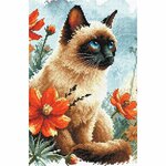 Ava P172  kit point de croix compé  Le jardin du chat  3