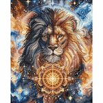 Ava P194  kit point de croix compté  Lion Céleste  3