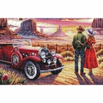Ava P142  kit point de croix compté  Un voyage romantique  2