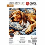 Ava P196  kit point de croix compté  La sieste  4