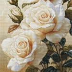 Luca-S B7056  kit point croix  Le parfum des roses  4