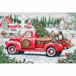 Luca-S BU5101  kit point croix  Camion de Noël rouge
