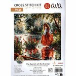 Ava P041  kit point croix  Le secret de la forêt  2