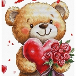 Luca-S  B1441  kit point croix  Bouquet damour  3