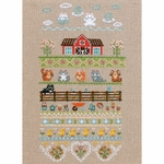 Tela Artis  X507  kit point croix  Ferme amusante