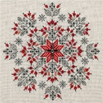 Tela Artis  X208  kit point croix  Mandala rosé