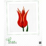 Thea Gouverneur 515  kit point de croix  Tulipe rouge et jaune