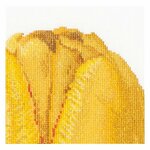Thea Gouverneur 522  Kit point de croix  Tulipe jaune  3
