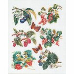 Thea Gouverneur 3021  kit point de croix  Fruits rouge