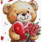 Luca-S  B1441  kit point croix  Bouquet damour  3
