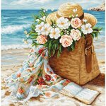 Luca-S B735  kit de broderie  Azur plage