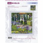Riolis 2338  Contenu du kit  Paysage aux cyprès de G.Klimt