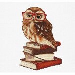 Thea Gouverneur 745  Kit point de croix  Owlways be happy