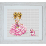 La Princesse - Luca-S LB1056 - Kit Broderie point de croix sur www.la-brodeuse.com