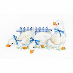 Kit Point De Croix Luca-S 'L'hiver Aux Oiseaux' - 21x21 Cm - Tissu Aida 15-16ct - Compté - Parfait Pour Les Débutants Et Confirmés