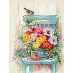 Jeu de points de croix Riolis Heron, modèle de comptage, € 29,59
