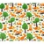 cotton-orange-foxes-in-forest-on-white-background