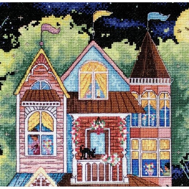 Kit à Broder Point De Croix La Tasse Aux Roses Chez LETISTITCH