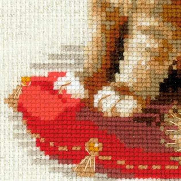 Riolis 1525 Chat de compagnie Broderie Point de croix compté Aida 4.4