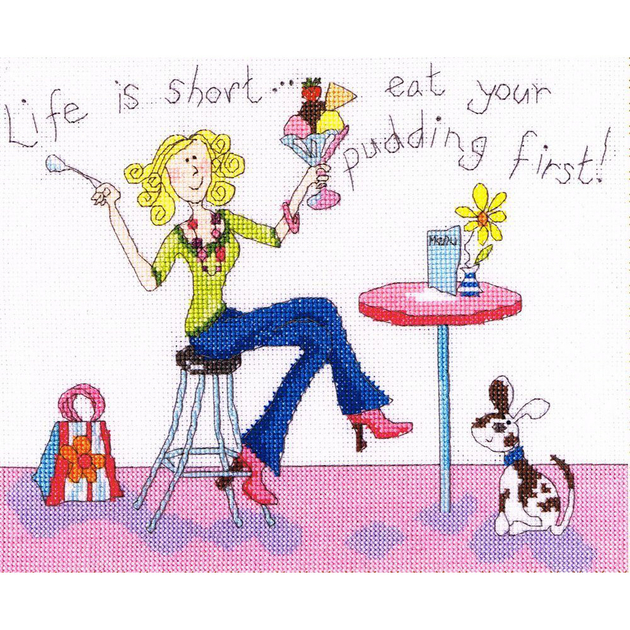 Bothy Threads XHD90 Lapin Pudding Kit Point Croix Compté - BRODERIE DU