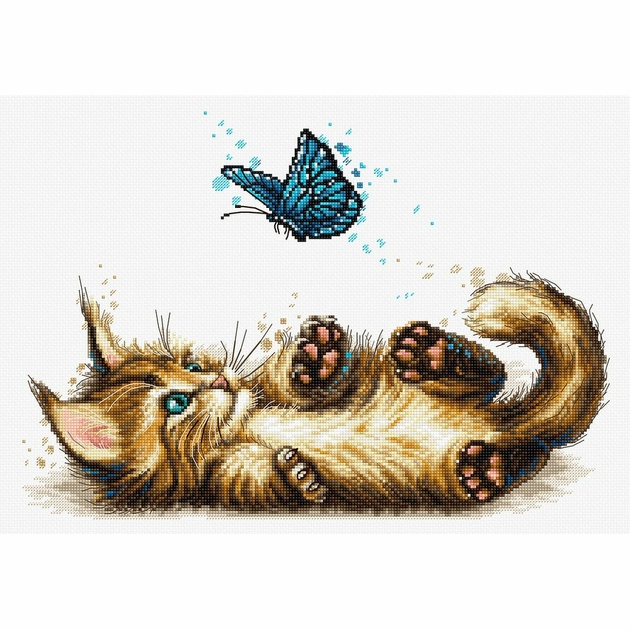 Modèle point de croix Le chaton - Annick Abrial