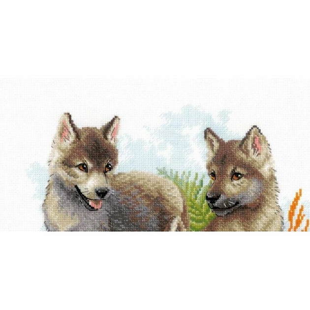 Kit Point De Croix Riolis - Gourmandises Moelleuses - 21x30cm - Toile Aïda 14ct - NEUF