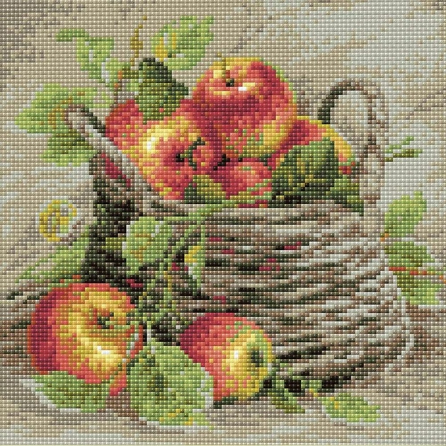 Riolis RI-1450 Panier De Pommes Kit De Broderie Multicolore