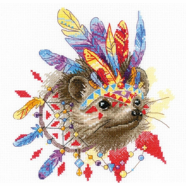 Kit Point De Croix Riolis Rêveuse – 25x25cm – Niveau Médian – Diagramme Comptage