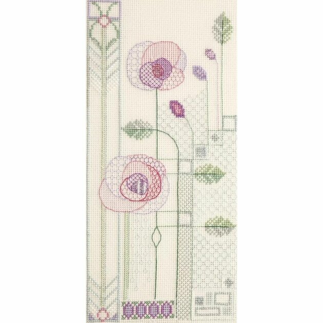 Kit Tapisserie Bothy Threads - Femme En Rose, Toile Imprimée Et Laine Anchor Incluses