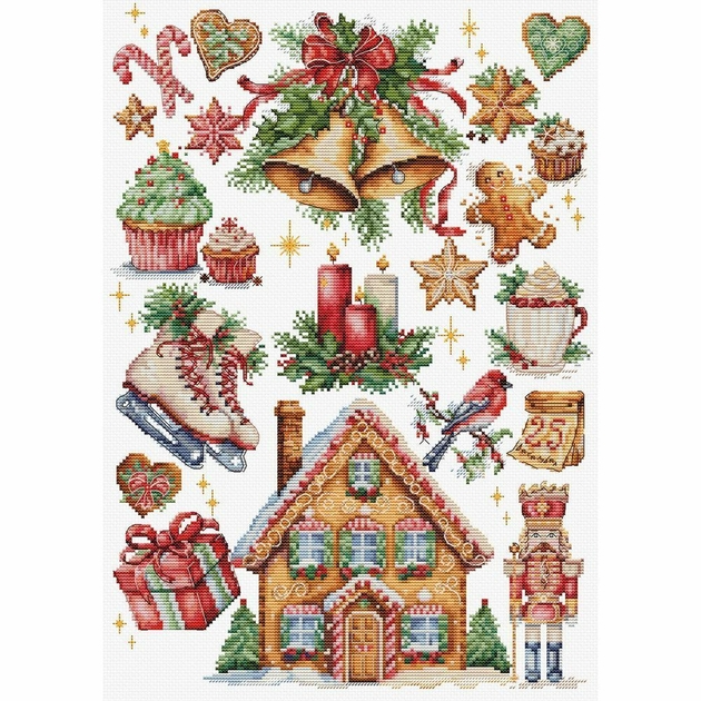 Kit Point De Croix Dimensions Gold Collection - Bas De Noël Ange - NEUF (USA)