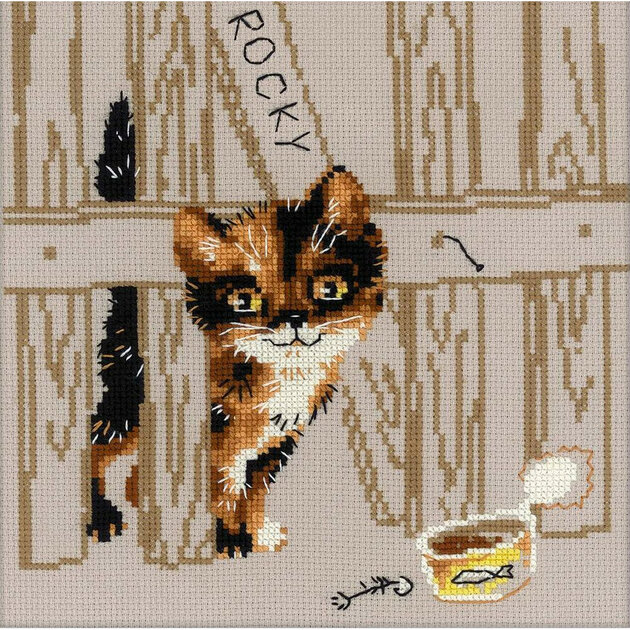 Kit Point De Croix Chatons - Pour Créer Des Magnets Mignons, Loisir Créatif