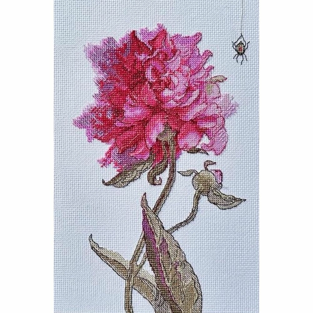 Kit De Point De Croix RIOLIS 2024 Pivoines Dentelle, Kit De