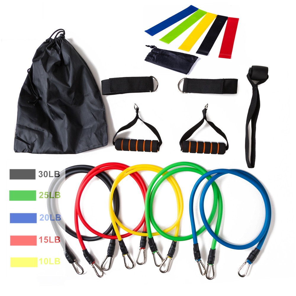 17-pi-ces-ensemble-bandes-de-r-sistance-en-Latex-sangles-de-cheville-d-ancrage-de