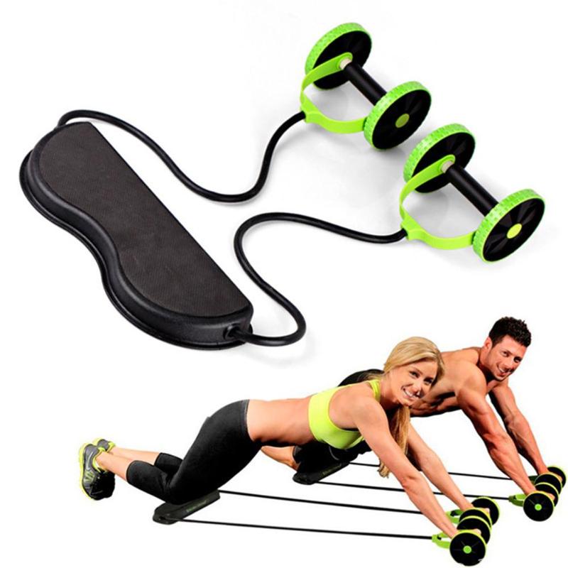 quipement-d-exercice-musculaire-quipement-de-conditionnement-physique-domicile-Double-roue-roue-de-puissance-abdominale