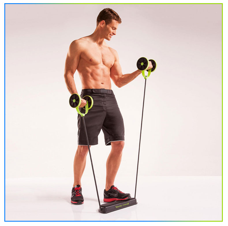 quipement-d-exercice-musculaire-quipement-de-conditionnement-physique-domicile-Double-roue-roue-de-puissance-abdominale