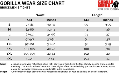 bruce-men-s-tights-sizechart-maattabel