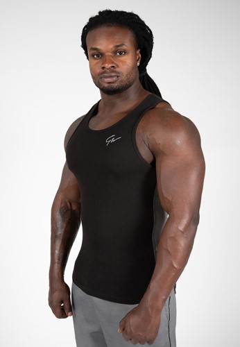 richmond-rib-tank-top-black-gray