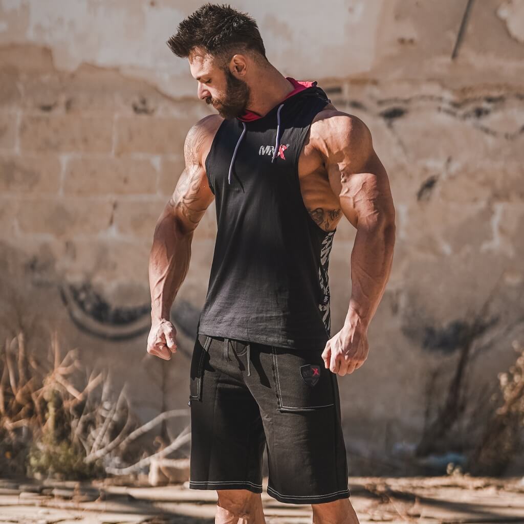 HOODED-TANK-TOP-BLACK-CORE-SHORTS-athlete