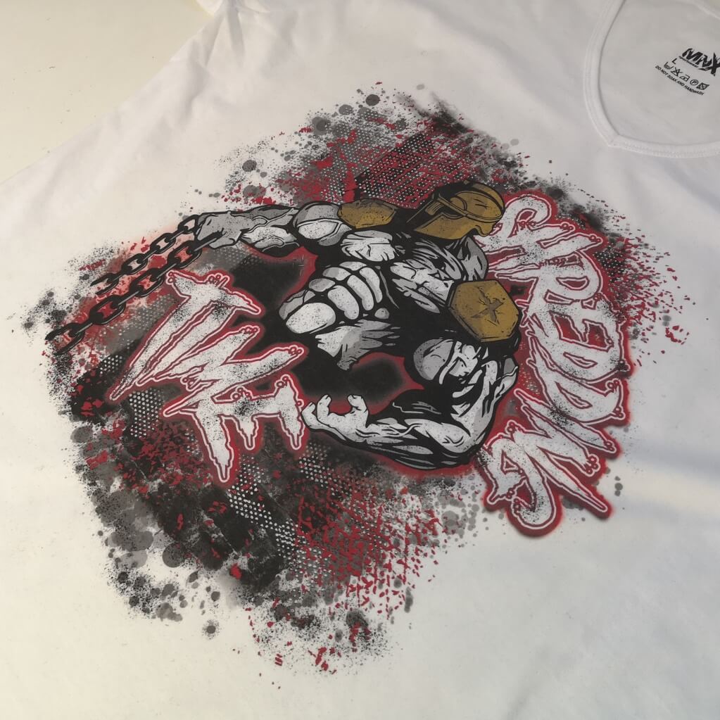 SHREDDING-TIME-V-NECK-TEE