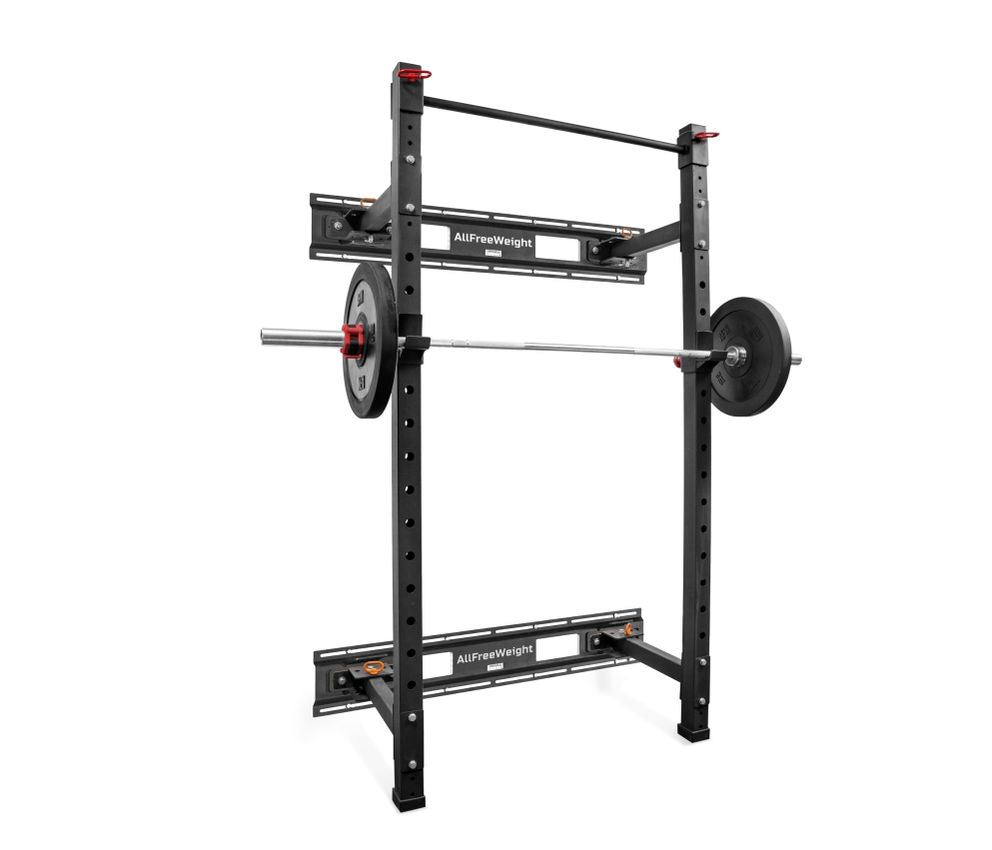 10205 - Rack sentadillas abatible con barra de dominadas 1