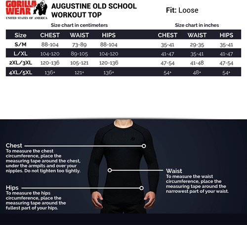augustine-top-sizechart
