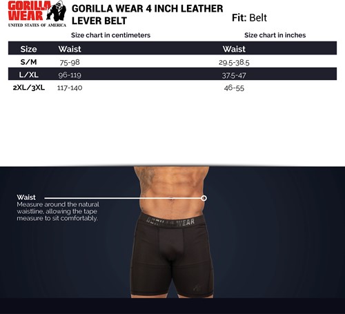 lever-belt-sizechart