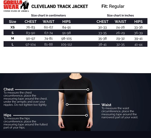 cleveland-jacket-sizechart