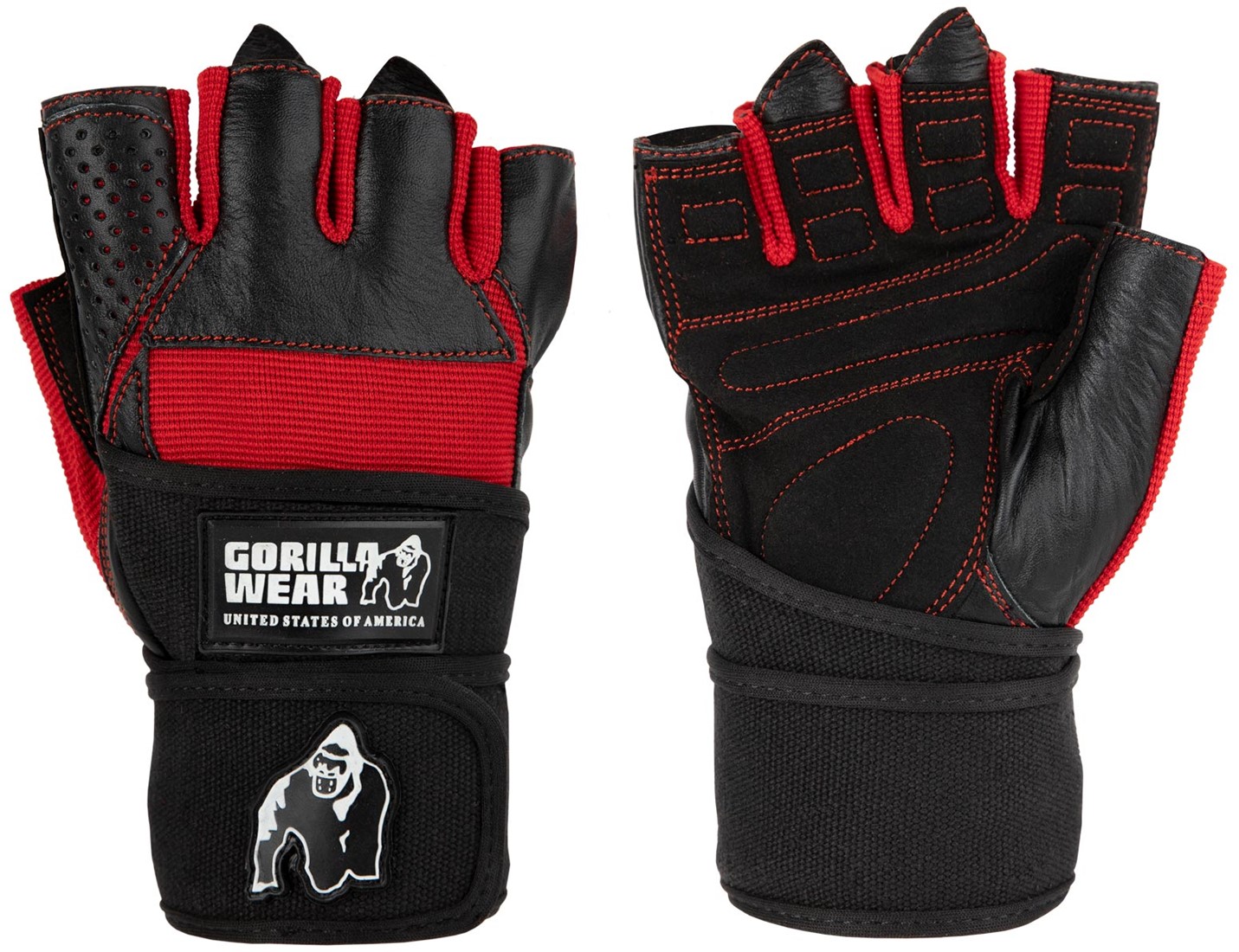 dallas-wrist-wraps-gloves-black-red-2xl