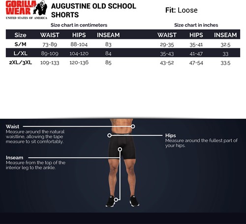 sizechart-augustine-old-school-shorts
