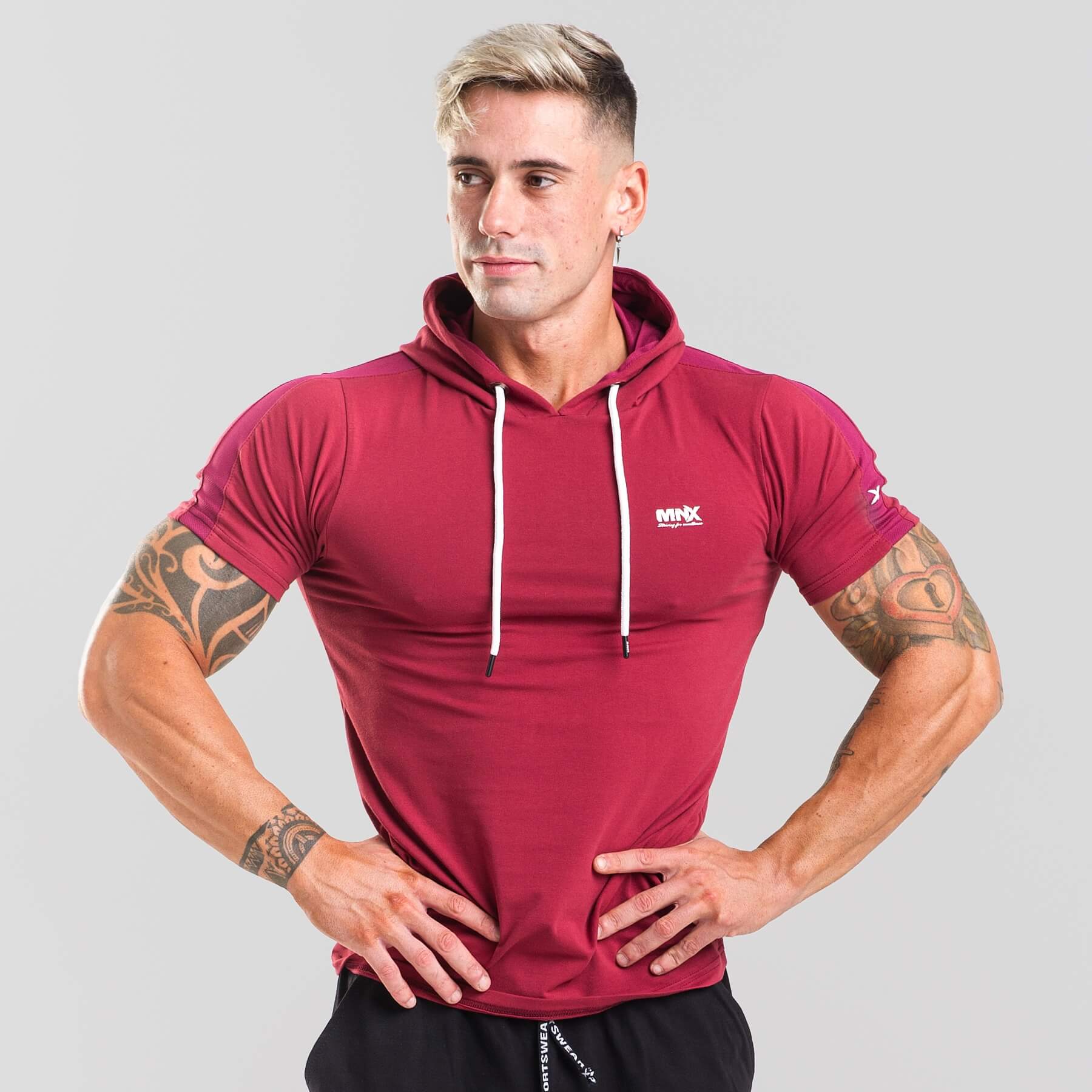 MNX-HOODED-TEE-BURGUNDY-2