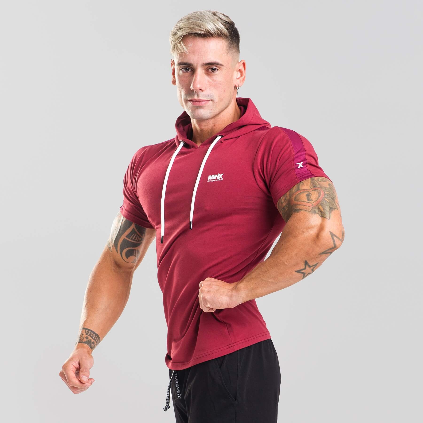 MNX-HOODED-TEE-BURGUNDY-1