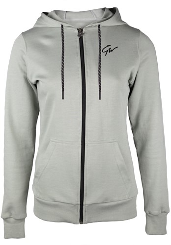 pixley-light-green-zipped-hoodie-pop-voorkant