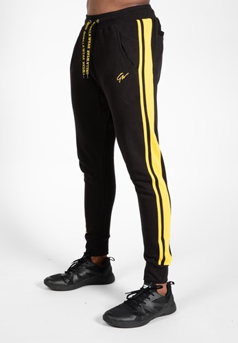 banks-sweatpants-black-yellow-s
