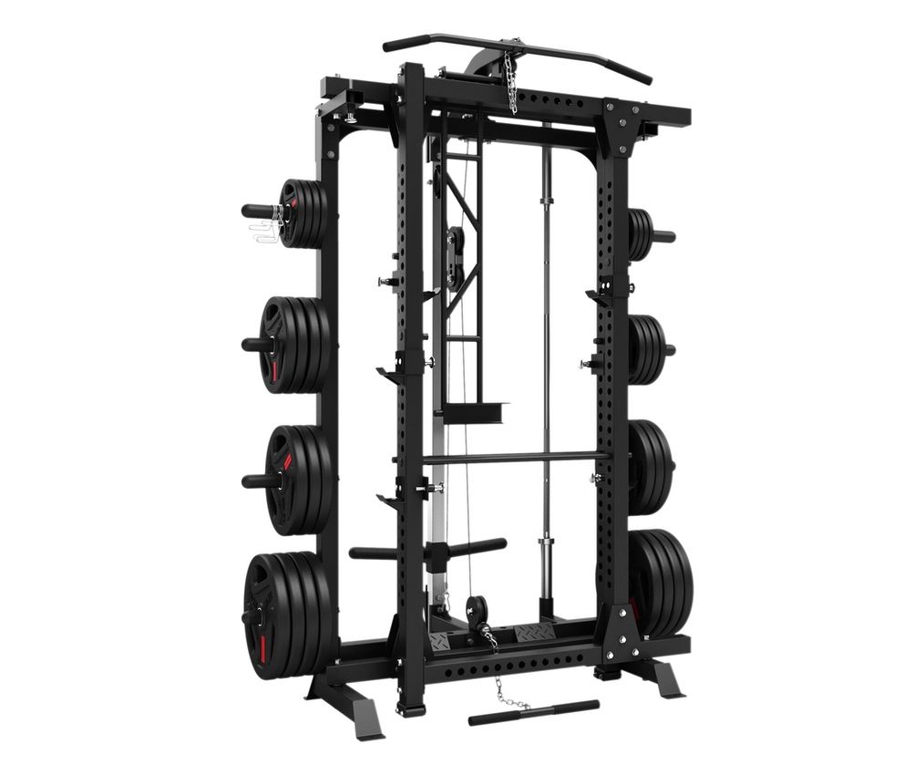 Cage à Squat Pliable fermée, dimensions compactes pour un rangement facile